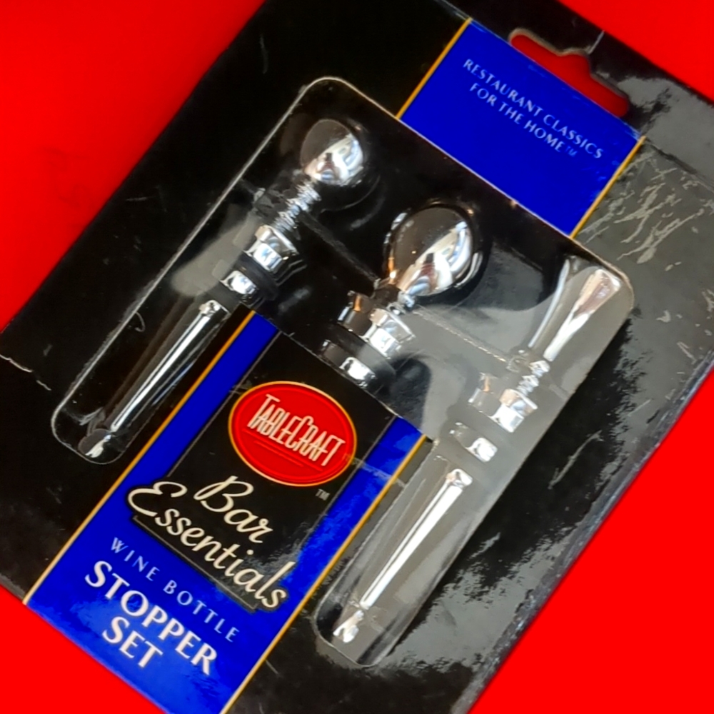 BAR ESSENTIALS--WINE STOPPER SET - Picture 4 of 4